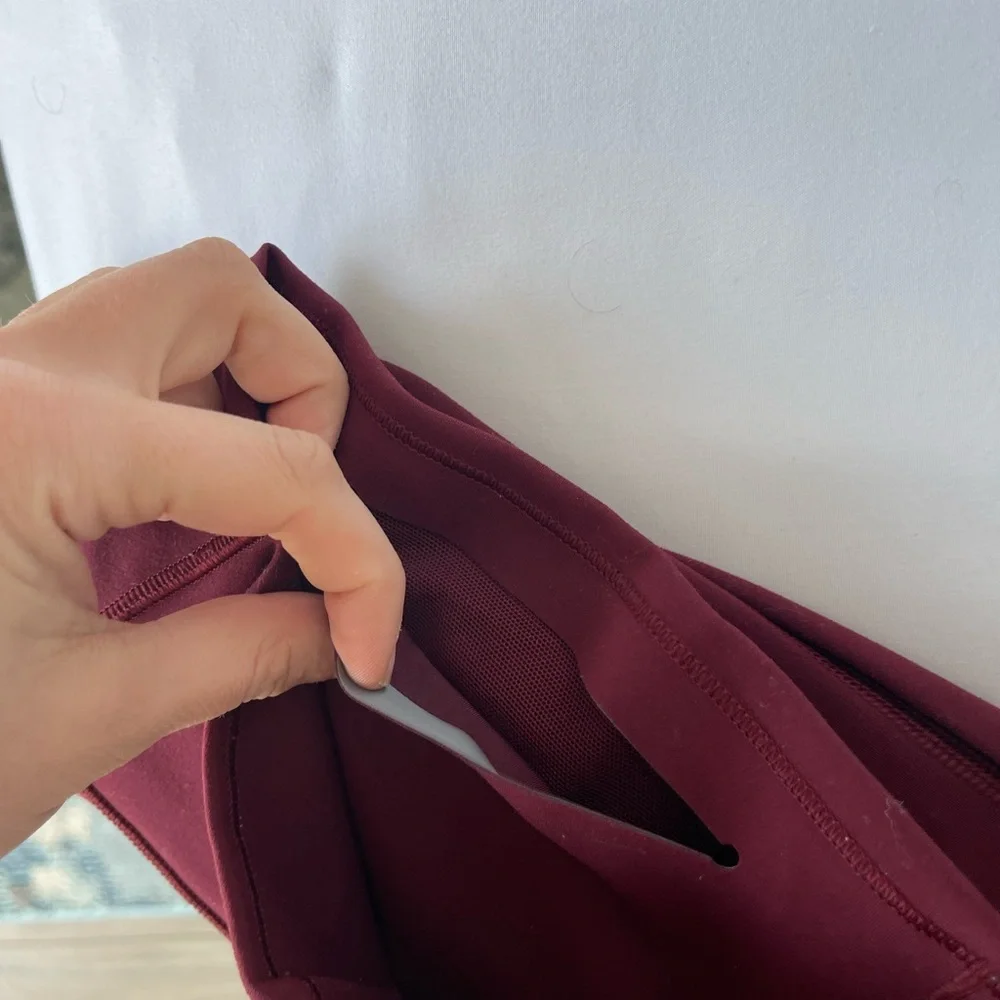 Lululemon Red Leggings High Rise - Picture 5 of 6